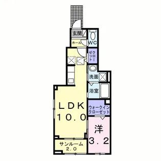 セレーノ【1階】の間取り