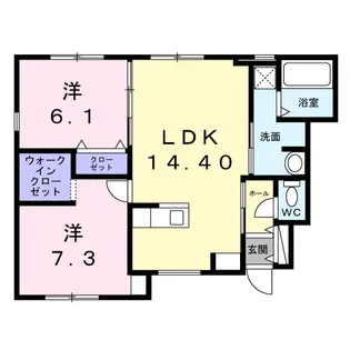 コモド【1階】の間取り