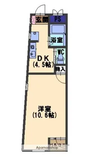 ドリームハウス笠舞【201号室】の間取り