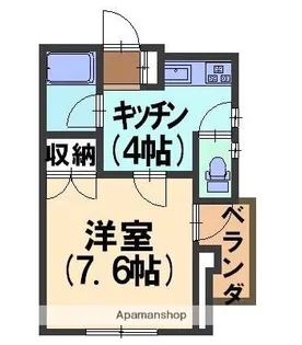 ユニメント高山【301号室】の間取り