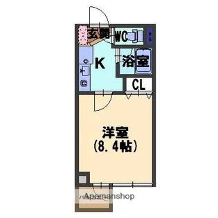 サンハイム涌波【505号室】の間取り