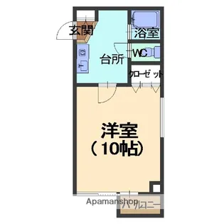 サンハイム涌波【301号室】の間取り