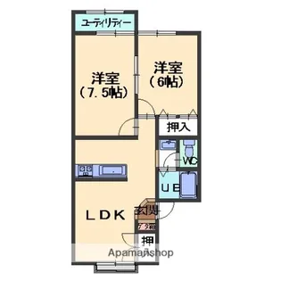 ASCOT.Y【3号室】の間取り