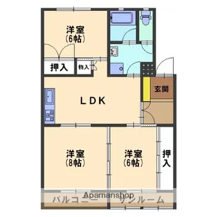 ドリームシャインイトー【35号室】の間取り