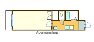 山梨県南巨摩郡身延町下部【マンション】の間取り