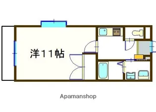 山梨県中央市下河東【マンション】の間取り