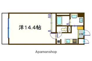 山梨県甲府市北口2丁目【マンション】の間取り