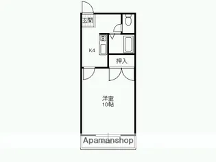 パレスヤマニ【3階】の間取り