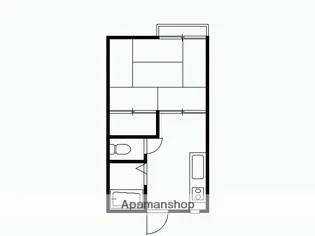 山梨県甲府市上石田3丁目【アパート】の間取り