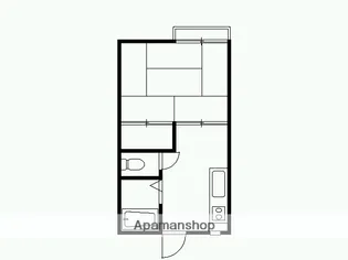 コーポタンザワB棟【2階】の間取り