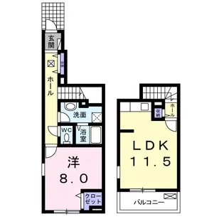 ハイ アヴェニールⅡ【1階】の間取り