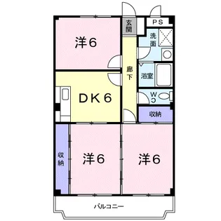 レザン・パレ・TOKIWA【3階】の間取り