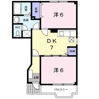 グレイス・メゾンA【1階】の間取り