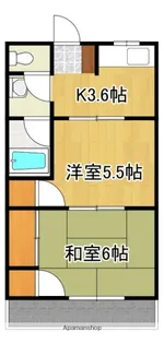 パールハイム末木 B棟【2階】の間取り