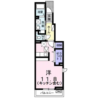 AJCスクエア A棟【1階】の間取り