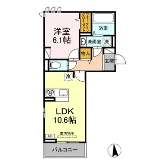 クレール【2階】の間取り