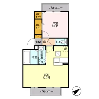 エスペランサ昭和【1階】の間取り