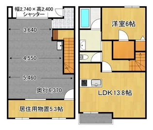 リーガ七沢【D号室】の間取り