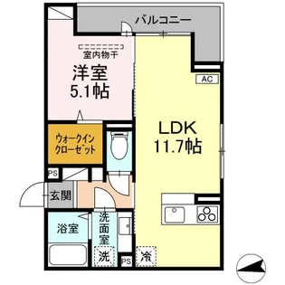 DーROOM富竹新田【2階】の間取り