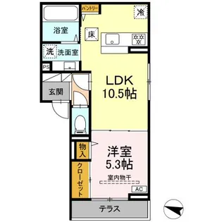 (仮称)DーROOM竜王新町【1階】の間取り