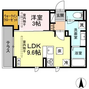 (仮称)DーROOM中央市成島PJ【1階】の間取り