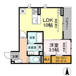(仮称)DーROOM中央市成島PJ【2階】の間取り