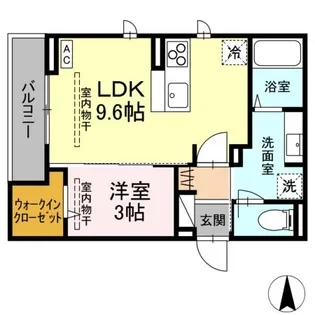 (仮称)DーROOM中央市成島PJ【3階】の間取り
