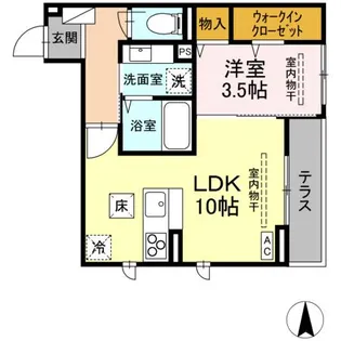 (仮称)DーROOM中央市成島PJ【1階】の間取り