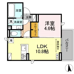 DーROOM平和【2階】の間取り