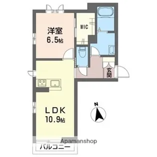 シャーメゾン セレッソ【101号室】の間取り