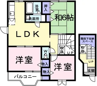 ラフォーレⅡA【2階】の間取り