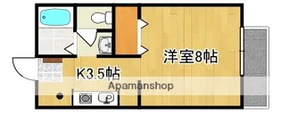 パナハイツ加藤【203号号室】の間取り