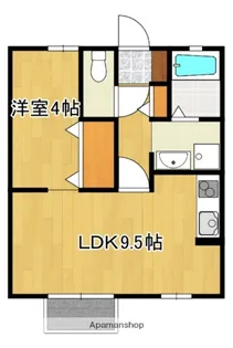 NKファンテーヌ【101号号室】の間取り