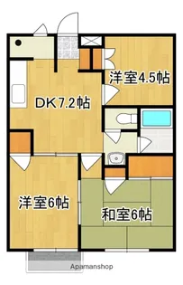 アーバンヒルズ21 A棟【203号号室】の間取り