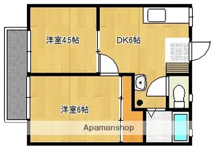 ハイツ築地【202号号室】の間取り