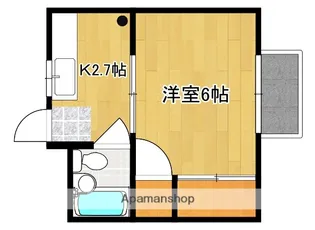 ハイツ中根【206号号室】の間取り