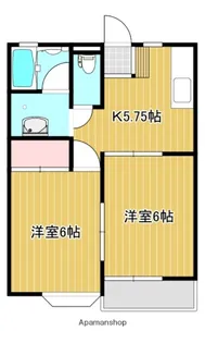 サンハイツ(春日居)【205号号室】の間取り