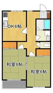 ヴィレッジ弐番館【203号号室】の間取り