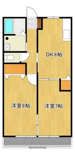 ヴィサージュ YODA【102号号室】の間取り