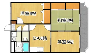 コンフォート渡辺【201号号室】の間取り