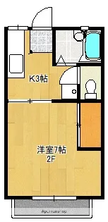 コーポ塚田【201号号室】の間取り