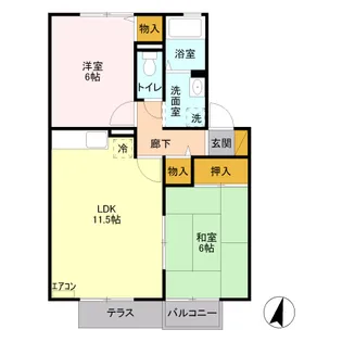 ファミール【2階】の間取り