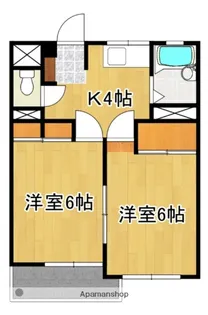 ブライトンハイツ曽山【202号号室】の間取り