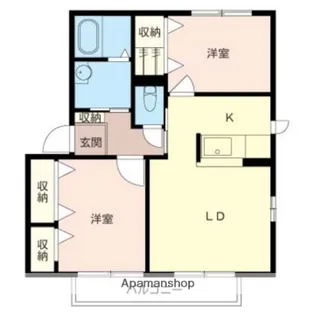 シャーメゾンSHIN’S C棟【202号号室】の間取り