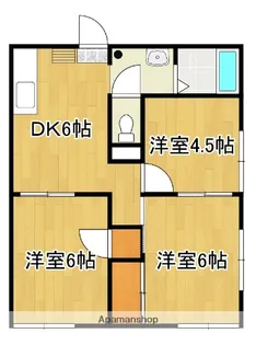 メゾン飯田【102号号室】の間取り