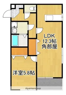 リバーサイド向町【205号号室】の間取り