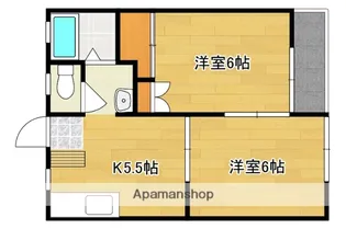 サンライフナカゴミ【102号号室】の間取り
