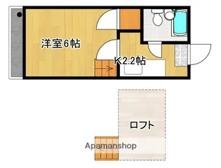 ハイムオーキッド【206号号室】の間取り