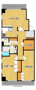 ドエルセントラル【602号号室】の間取り