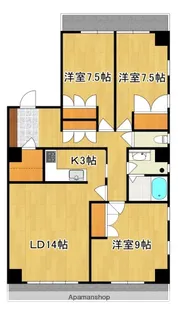 ドエルセントラル【301号号室】の間取り